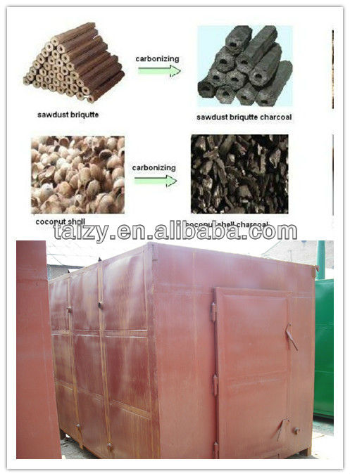 High efficieny coconut shell carbonization furnace/Self-ignite type wood carbonization stove with low price 0086-18703616536