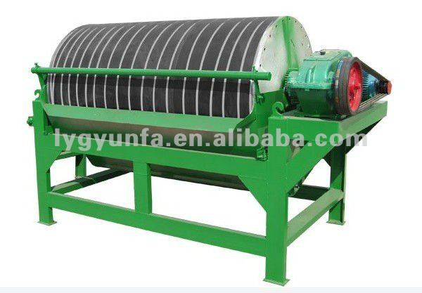 High gradient wet drum permanent magnetic separator