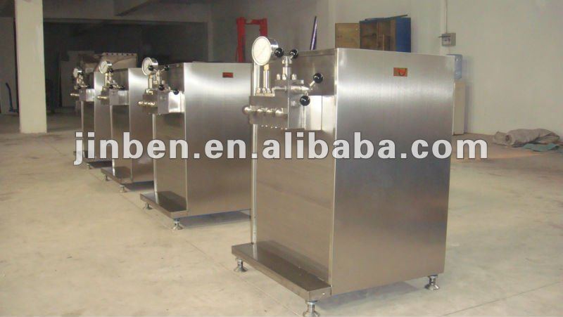 High pressure cream cheese homogenizer