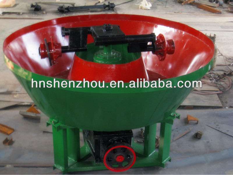 High Production Earnings Wet Pan Mill from Shenzhou Brand Type-1100,1200,1300,1400,1500 High Production Earnings Wet Pan Mill from Shenzhou Brand