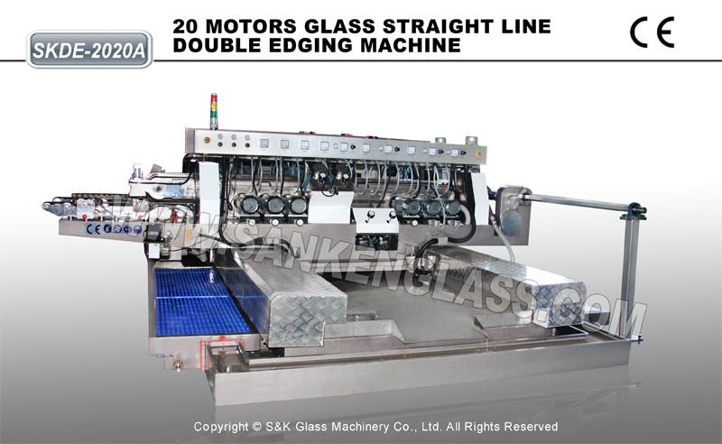 High Productive Straight Line Glass Double Edger