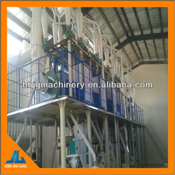 high quality 50t complete set maize flour grinding machine