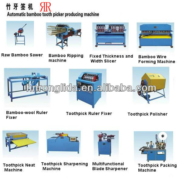 High quality bamboo toothpick machine production line