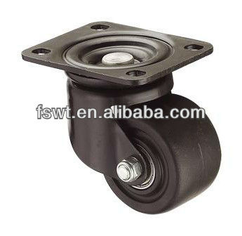 High Quality Black Frame Cowboy Polyurethane Swivel Caster Wheel