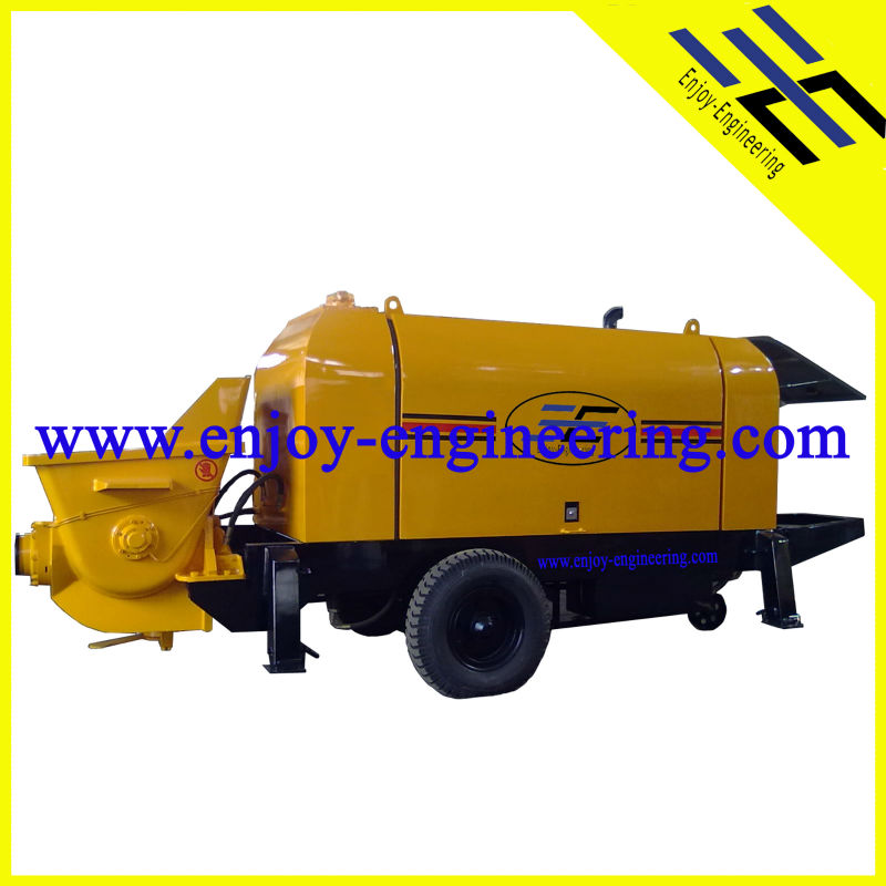 high quality cummins diesel trailer concrete pump