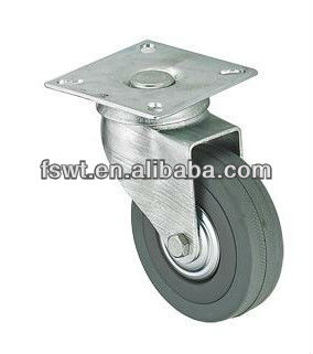 High Quality Light Duty Gray Rubber Activities Casters