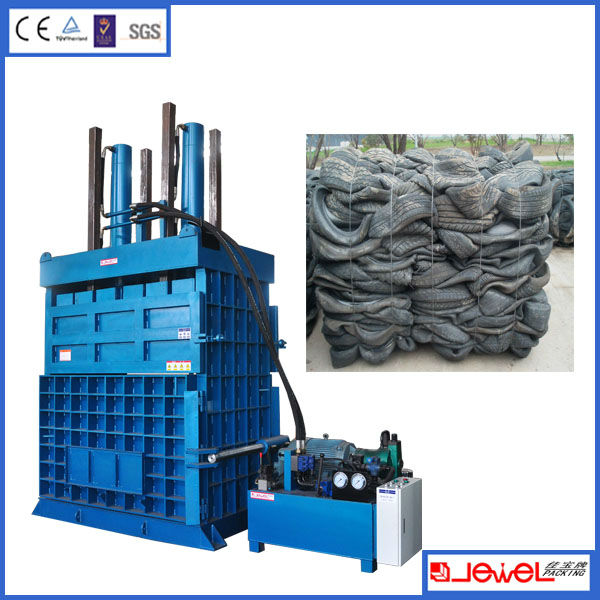 High Quality With CE Hydraulic Tire Baler Machine