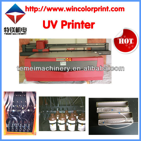 High resolution Flatbed glass UV printer
