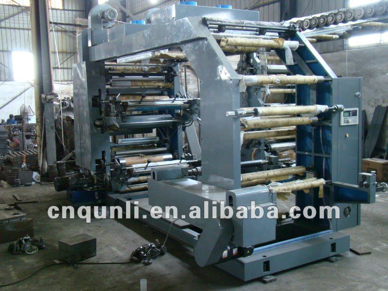 High speed 6 color flexo printing machine