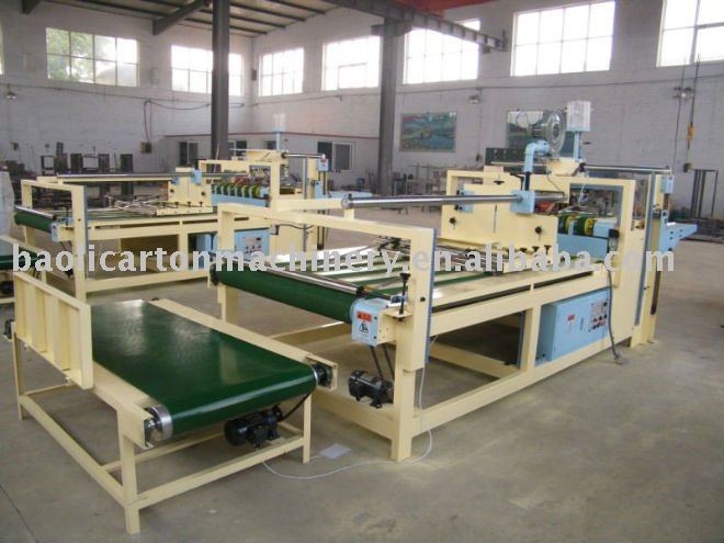 high speed automatic corrugated paper box folding and gluing machine