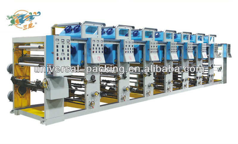 High Speed Automatic Roto Gravure Printing Machine