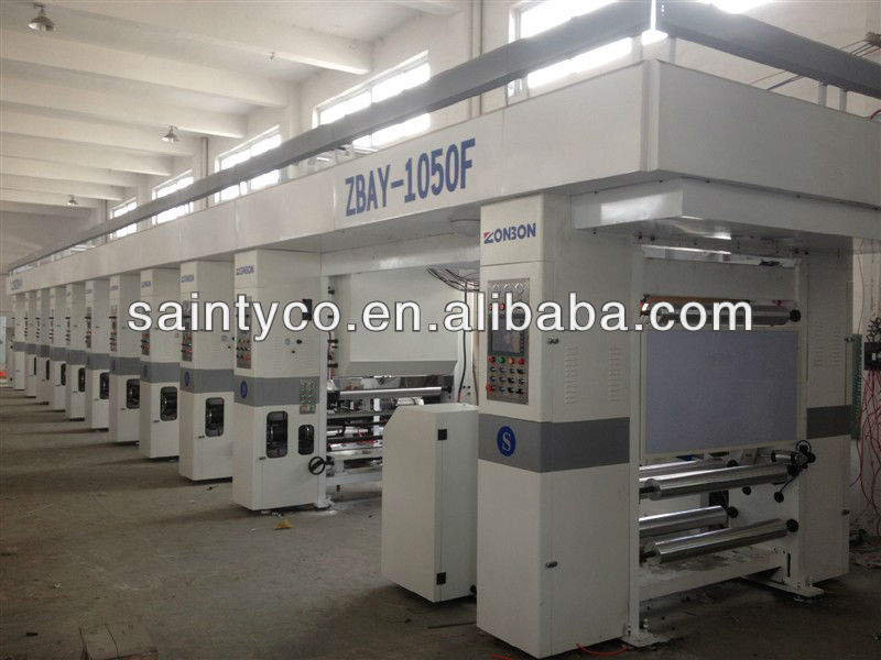 High Speed Computer 8 Color Rotogravure Printing Machine