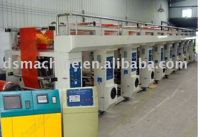 High Speed Computer Control Rotogravure Printing Machine