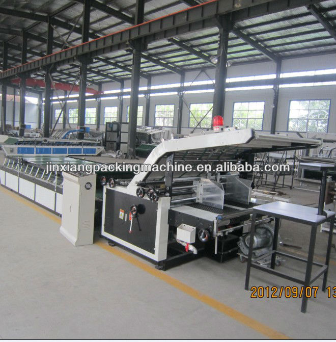 high speed corrugated carton box flute laminating machine