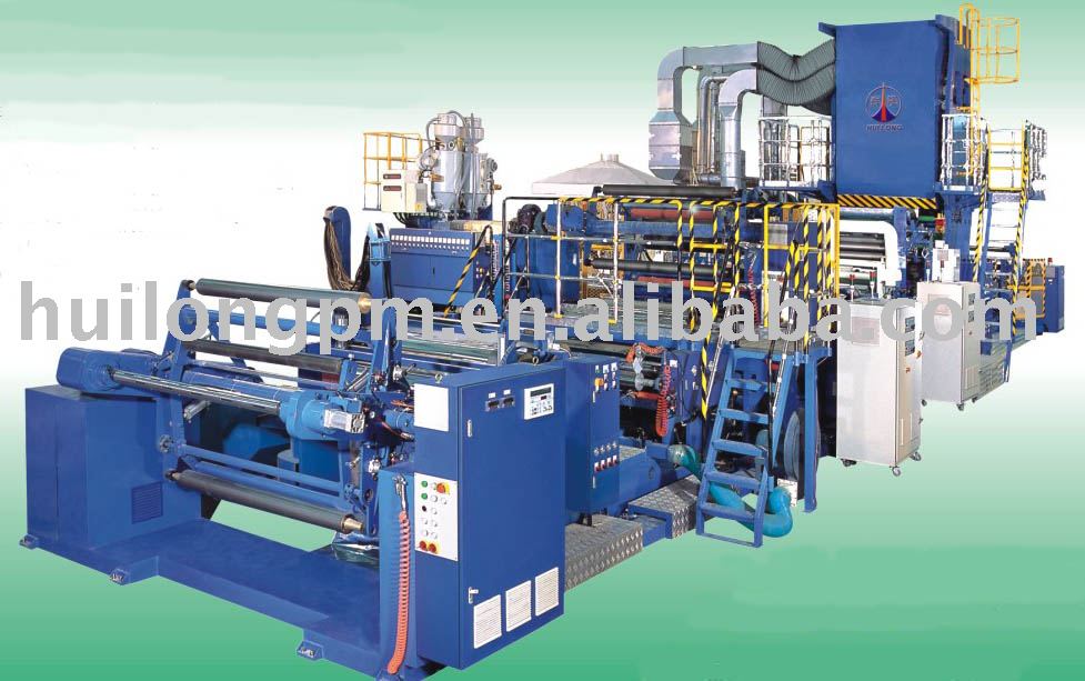 High speed extrusion laminating machine