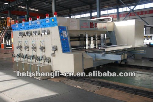 high speed flexo ink printing die cutting slotting machine