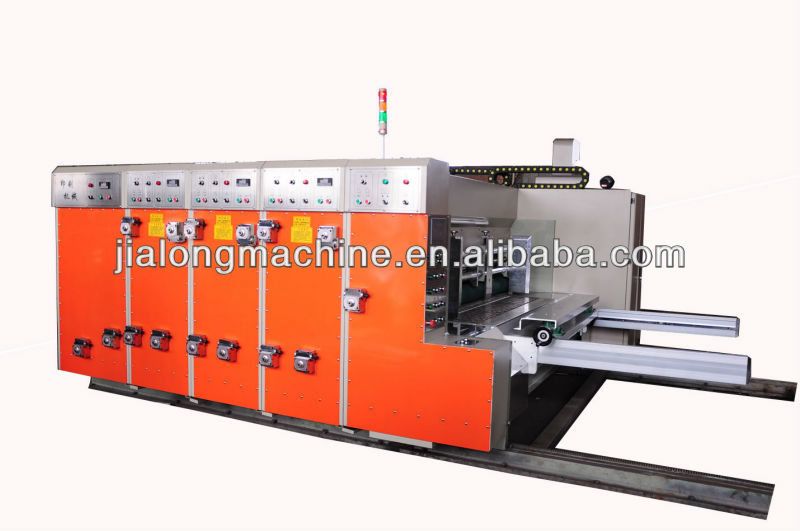 High speed flexo printer slotter die cutting carton printing machinery