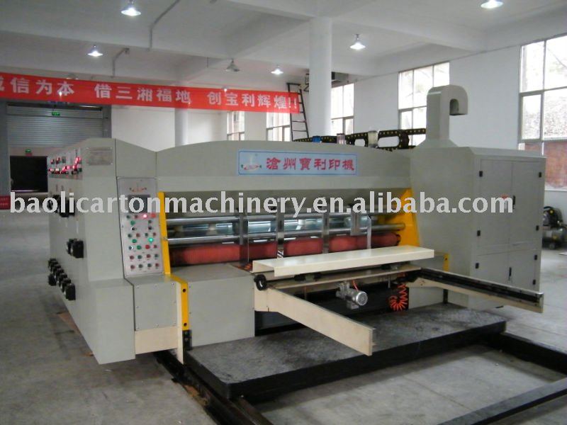 high speed fully automatic multicolor printing slotting machinery