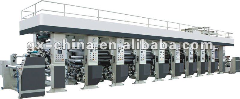 High speed gravure printing machine