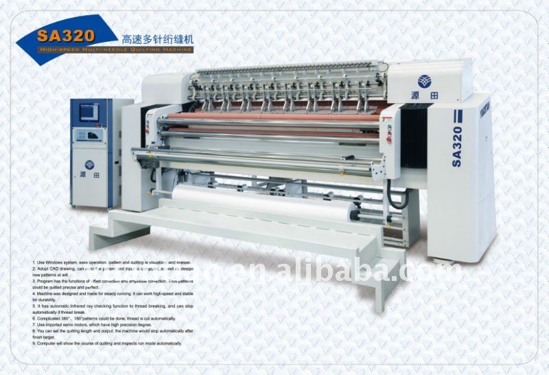 high speed multi needles mattress quilting machine like mammut