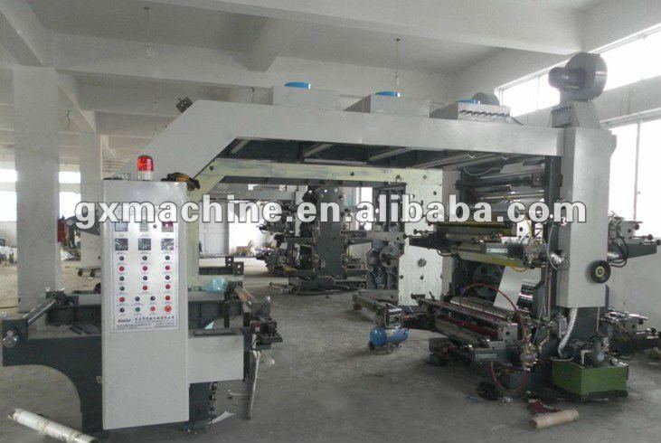 HIGH SPEED PAPER ROLL FLEXO PRINTING MACHINE