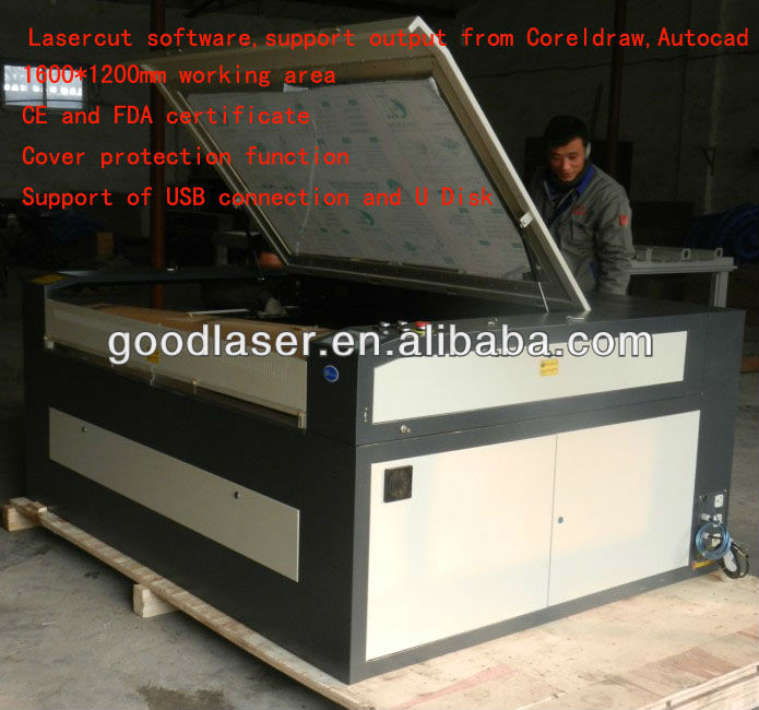 high speed textile laser cutting machine JD1612