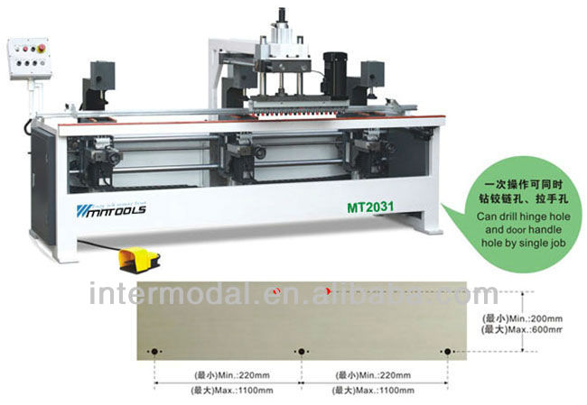 Hinge boring machine