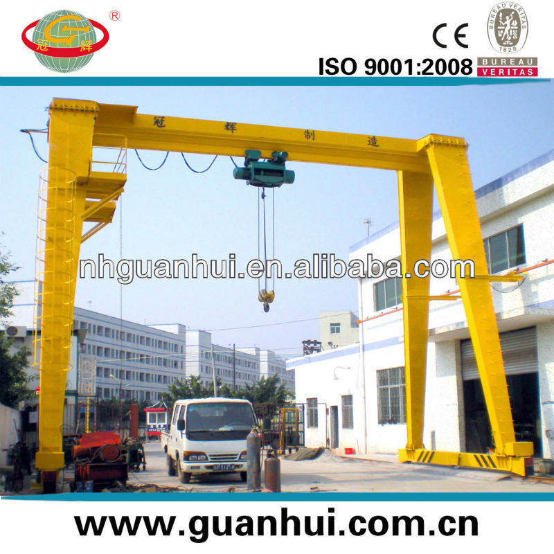 hoist single girder gantry factory crane for outdoor