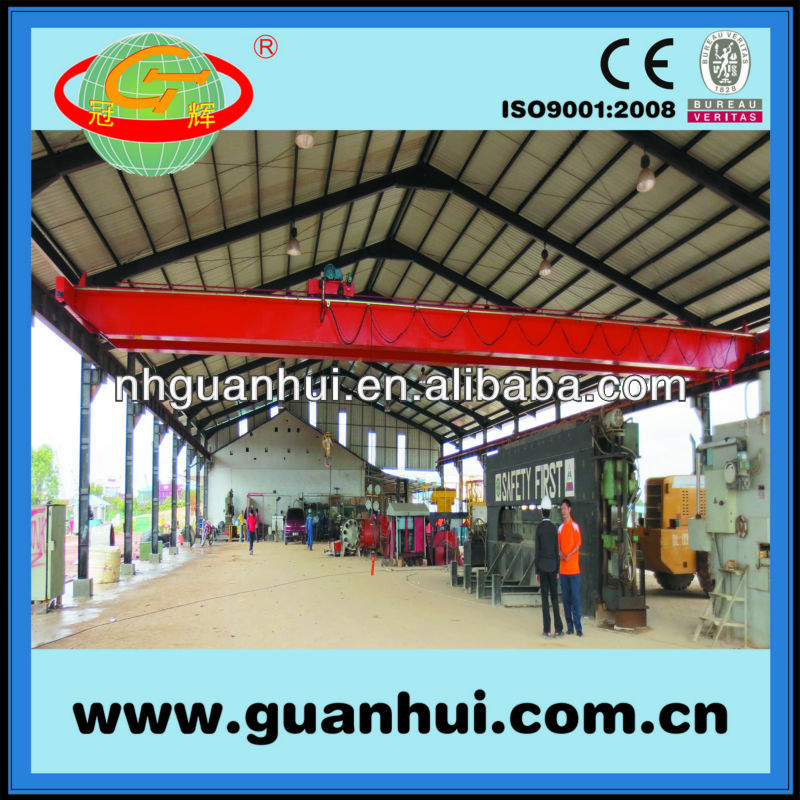 hoist workshop double beam overhead crane