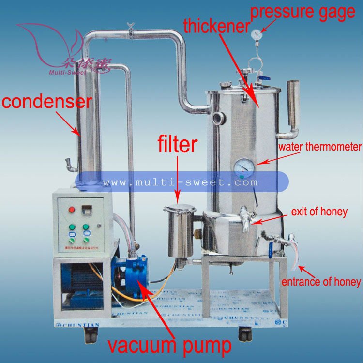 Honey machine honey thickener for beekeeping