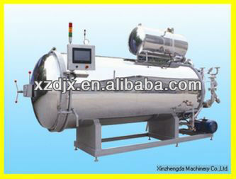 horizontal autoclave sterilizer for packed food