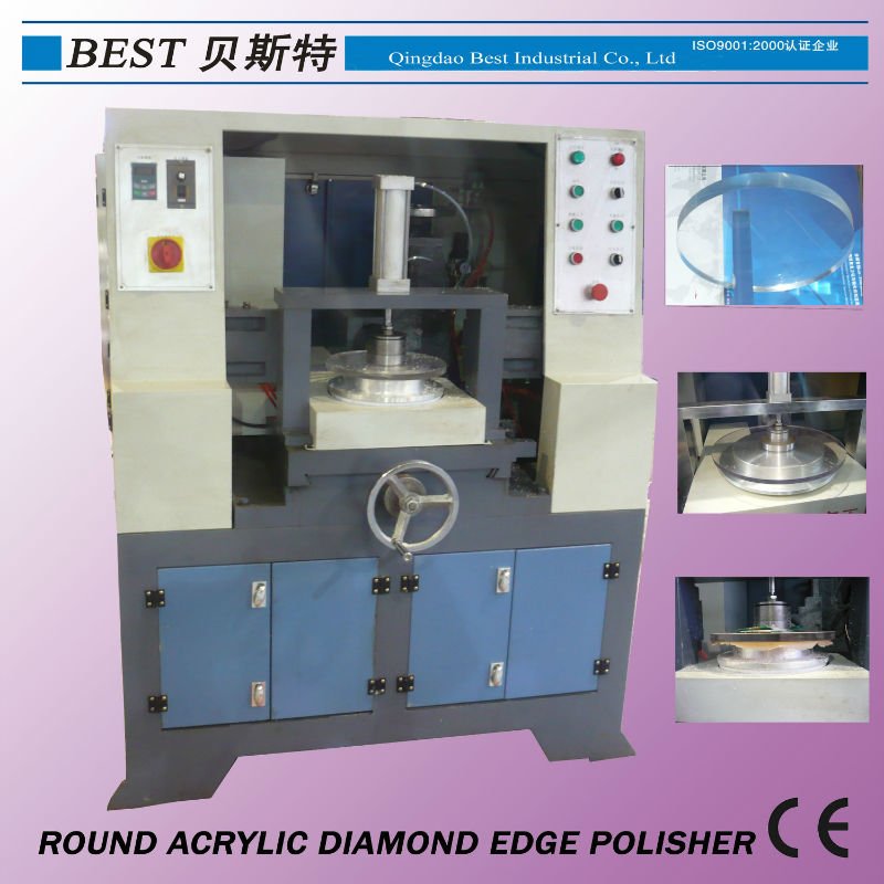 Horizontal Round Plexiglass Diamond Edge Polishing Machine