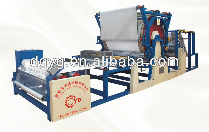 horizontal single cementing groove mesh belt sticking machine