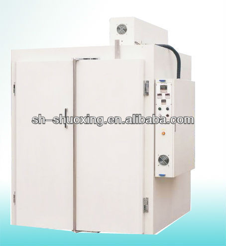 Hot air circulation drying oven for drying racks