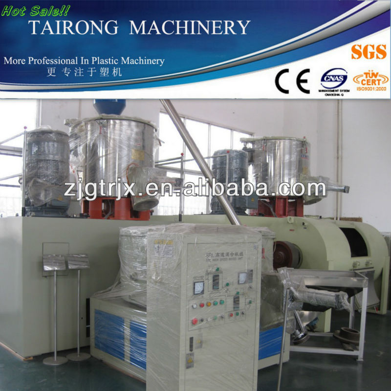 Hot and cooling plastic mixer machine