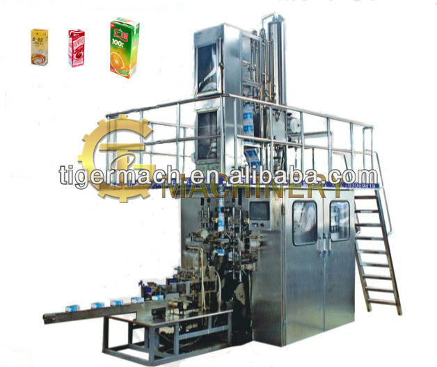 Hot Aseptic Carton Filling and Beverage Packing Machine