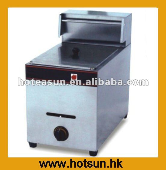 Hot Sale 1 Tank Stainless Steel Gas Potato Deep Fryer with Basket HFY-71 Hot Sale 1 Tank Stainless Steel Gas Potato Deep Fryer with Basket