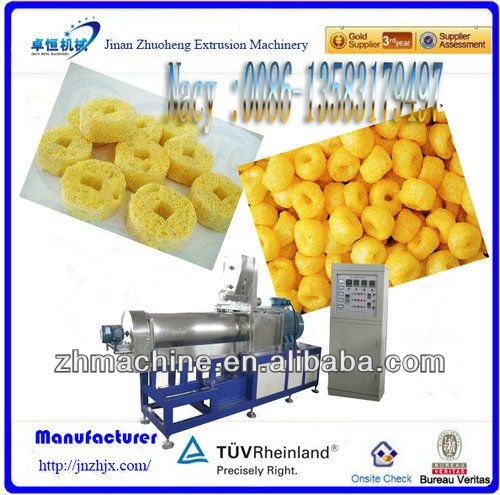 hot sale automatic corn puffed snacks processing line