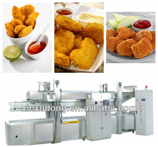 HOT SALE chicken nuggets frying machine