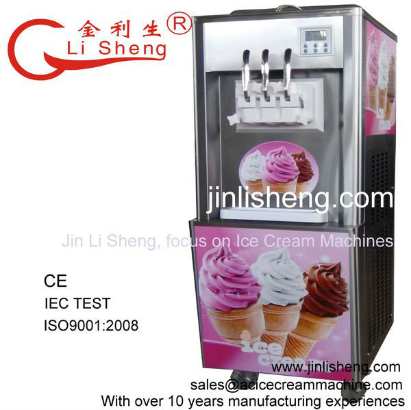 Hot Sale Jin Li Sheng BQ322 Floor standing Soft Ice Cream Machine