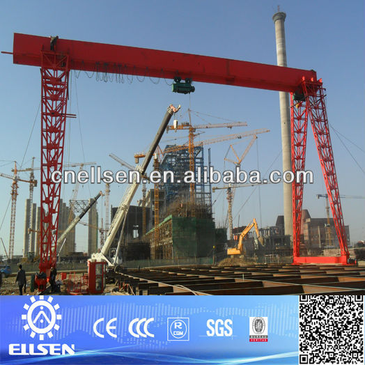 Hot sale single girder electric hoist gantry crane