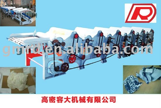 Hot! Six roller Cotton Waste Recycling Machine Model GM-410