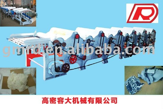 Hot! Six roller Cotton Waste Recycling Machine Model GM-410 RD-610 Hot! Six roller Cotton Waste Recycling Machine Model GM-410