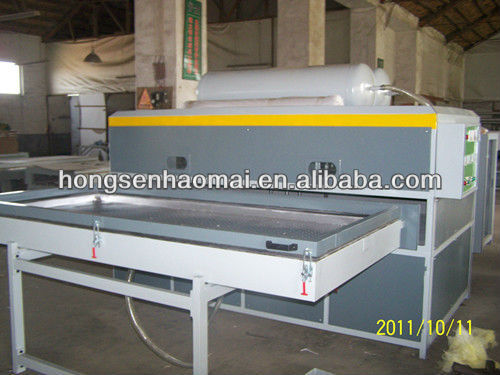 HSHM2500YM-N vacuum membrane press machine for PVC door /cabnet