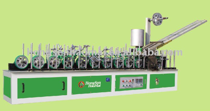 hshm450BF-B Profile wrapping machine(hot melt glue)