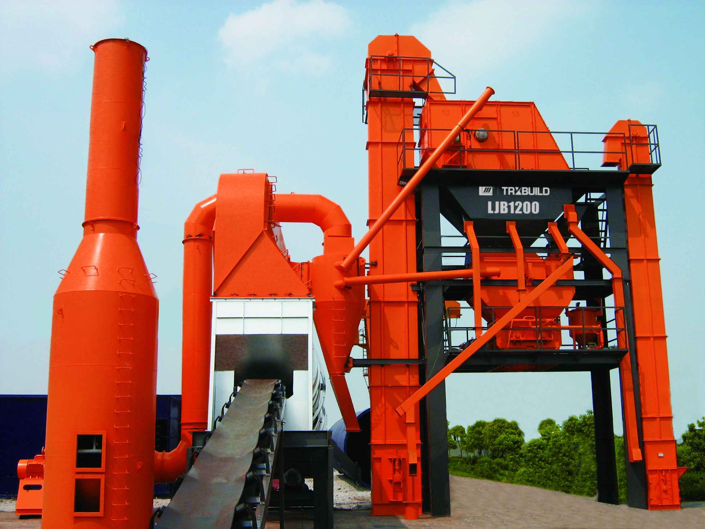 HUATONG brand, asphalt mixing plant, 90-120T/H, Italy burner for hot oil.