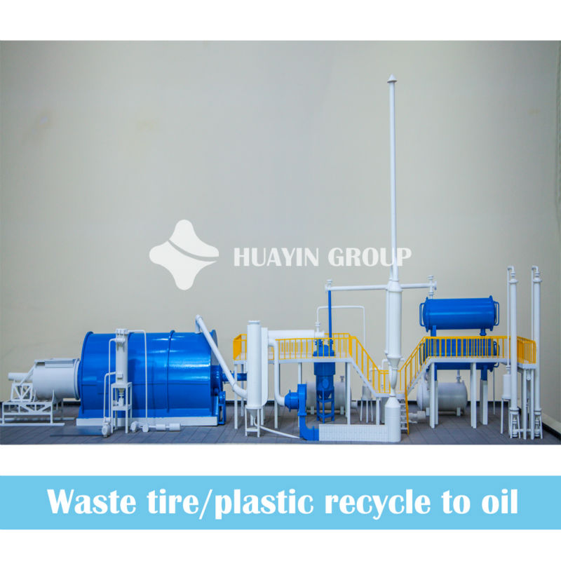 HUAYIN Waste Tire To Diesel Plant With 2000 Sqaure Meters Demo-Factory