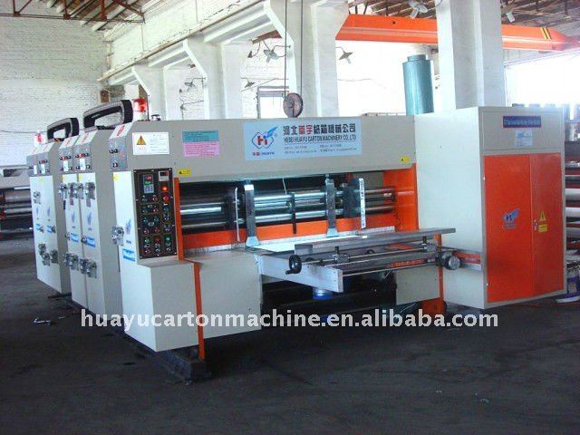 HY C model automatic printing slotting die cutting machine