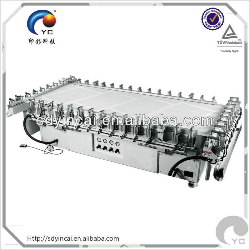 Hydraulic automatic pressure screen mesh stretching machine