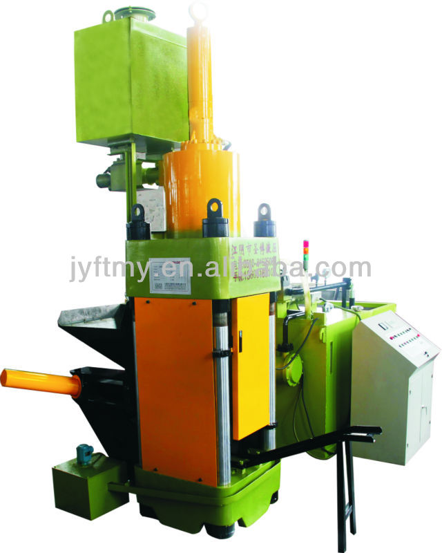 hydraulic briquette machine for metal scrap